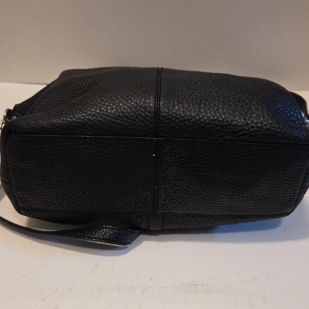 Cole Haan NWOT Black Pebble Leather Satchel - Picture 6 of 8